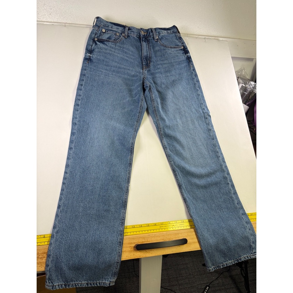 Aeropostale 90s Baggy High Rise Jeans Medium Wash 9852AS Size 4